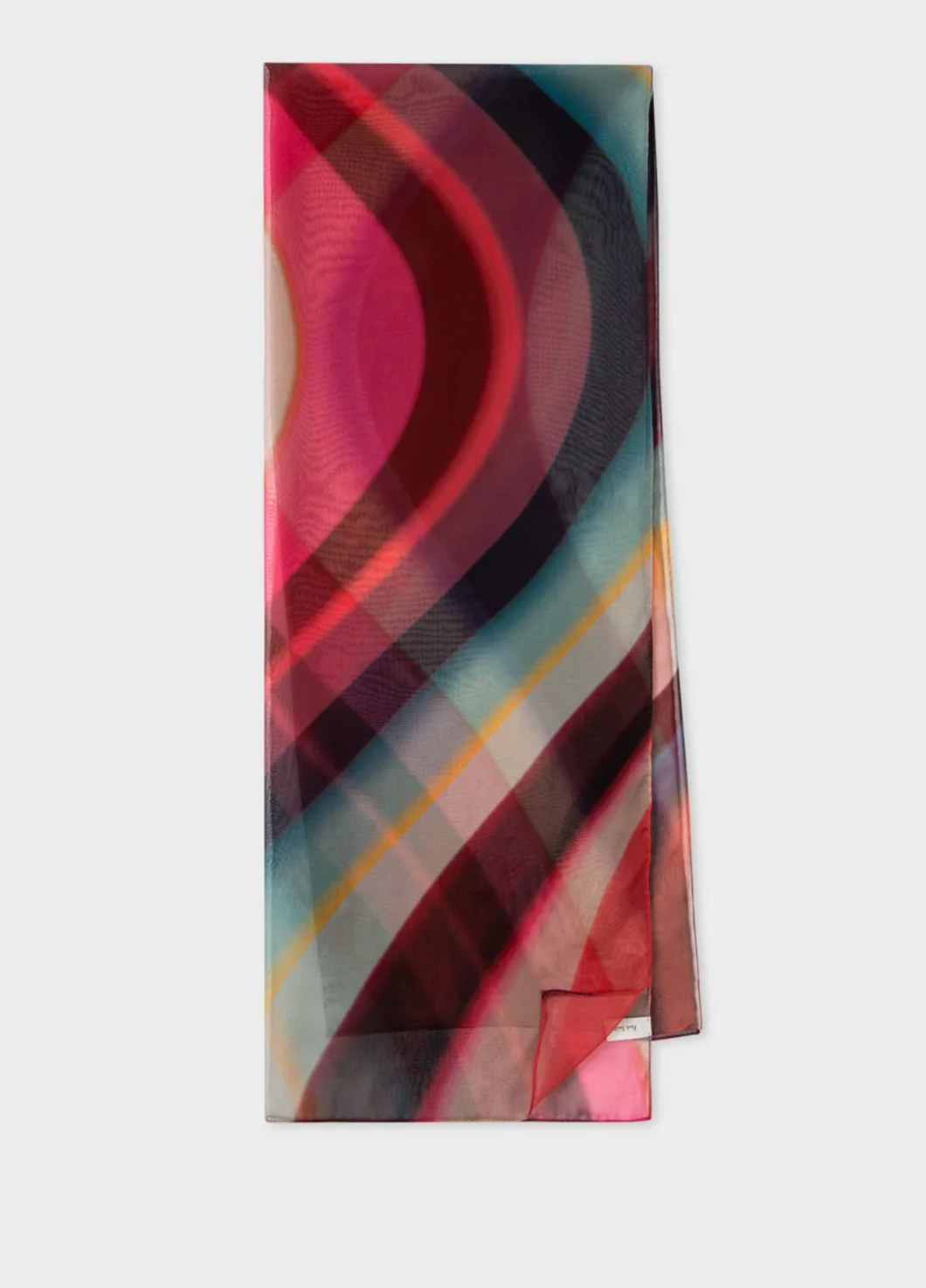 Ps Paul Smith- 'Spray Swirl' Silk Scarf