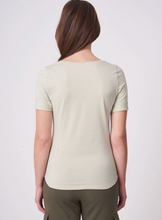 Load image into Gallery viewer, Repeat Basic T-shirt with rolled up sleeves in Clay
