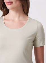 Load image into Gallery viewer, Repeat Basic T-shirt with rolled up sleeves in Clay
