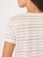 Load image into Gallery viewer, Repeat - Linen T-shirt with stripes
