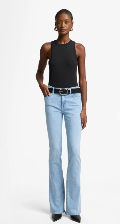 For All Mankind - Bootcut Slim Illusion Olina with Embellished Squiggle