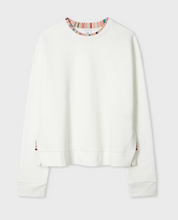 Load image into Gallery viewer, Ps Paul Smith - Women&#39;s Ecru Sweatshirt with &#39;Swirl&#39; Trim
