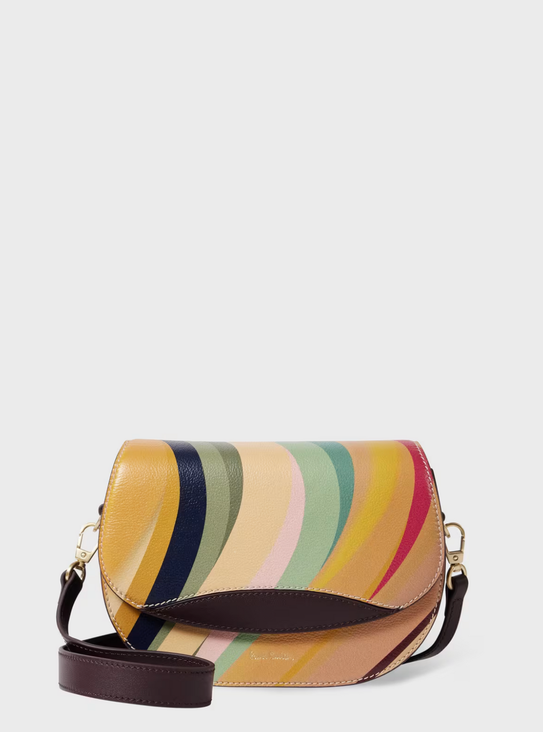 Ps Paul Smith - Women's 'Dusky Swirl' Leather Saddle Bag