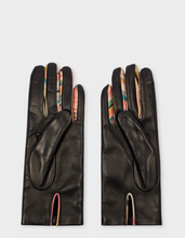 Load image into Gallery viewer, Ps Paul Smith - Women&#39;s Black Leather &#39;Swirl&#39; Gloves
