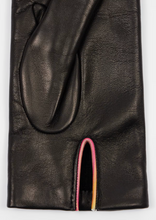 Load image into Gallery viewer, Ps Paul Smith - Women&#39;s Black Leather &#39;Swirl&#39; Gloves
