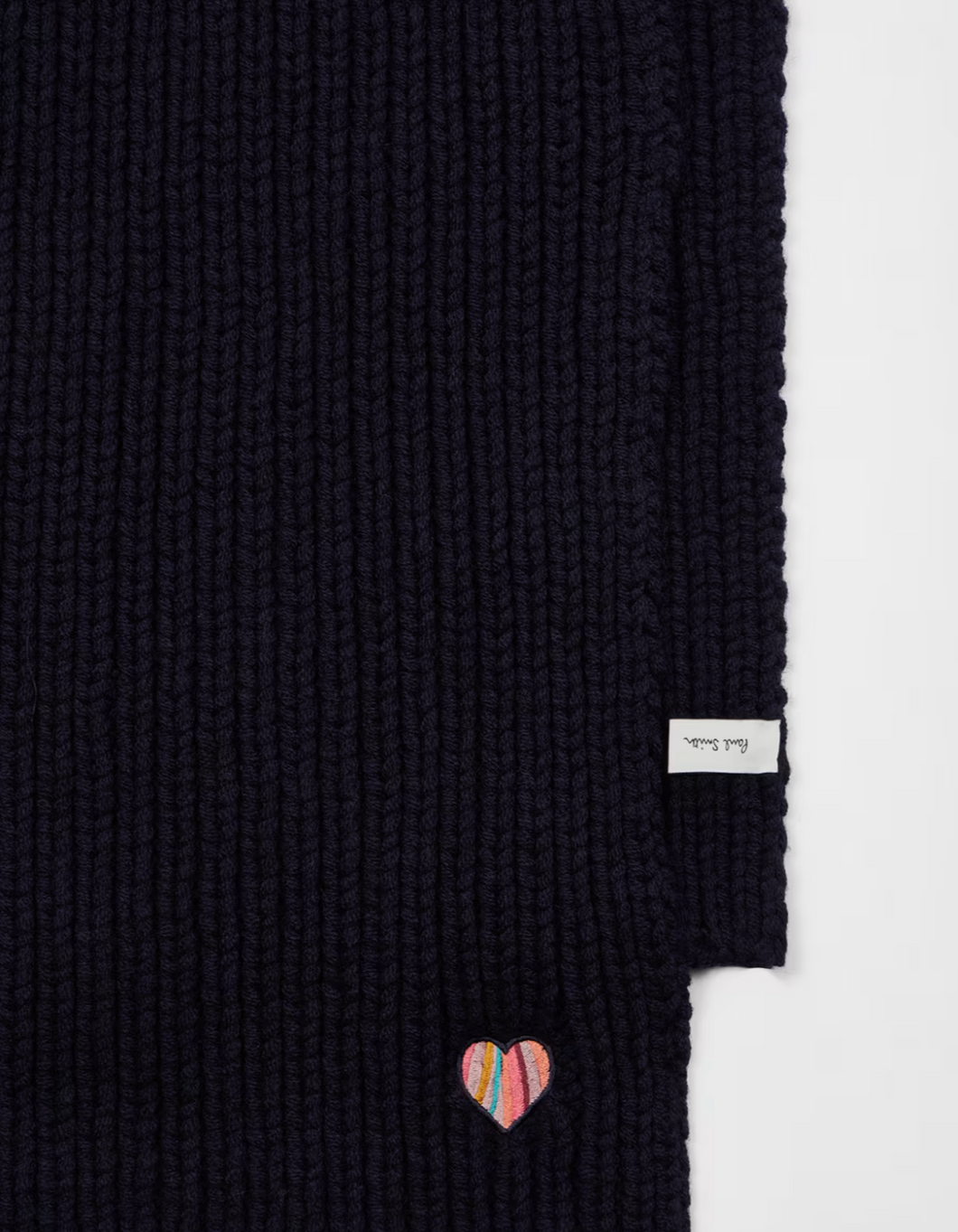 Ps Paul Smith - Women's Lambswool 'Swirl' Heart Scarf
