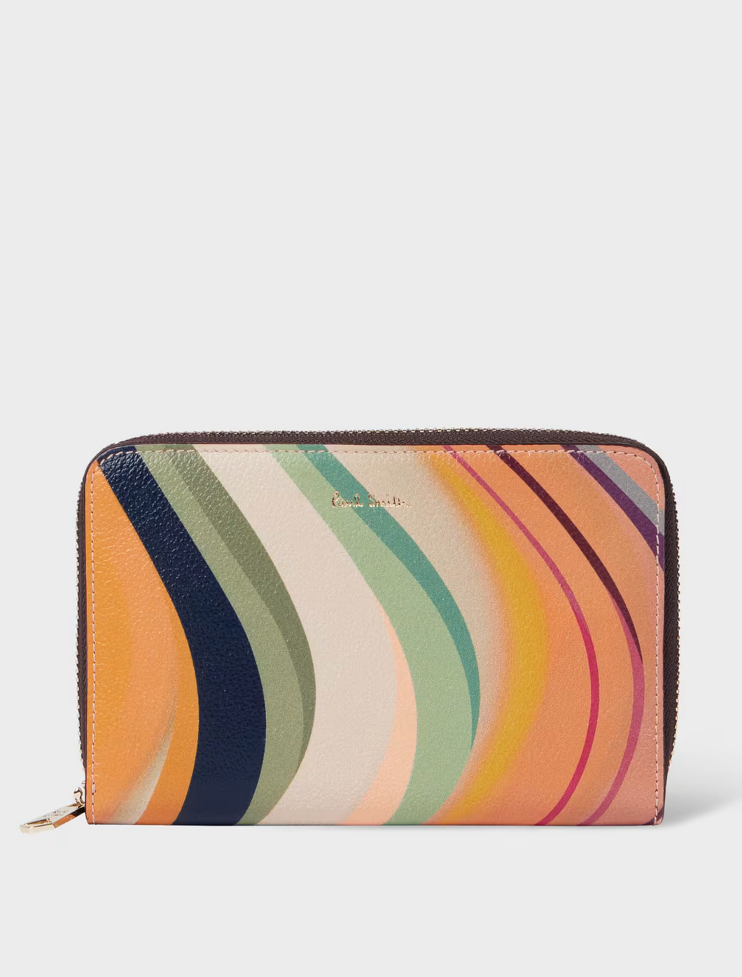 Ps By Paul Smith - Women's Medium 'Dusky Swirl' Leather Zip-Around Purse