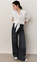 Load image into Gallery viewer, Yaya - Layered blouse with tie detail and long sleeves
