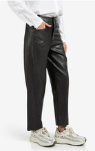 Load image into Gallery viewer, Yaya - Faux leather trousers with seam details
