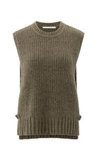 Load image into Gallery viewer, Yaya - Ribbed sleeveless sweater with side buckles
