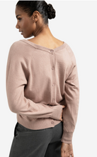 Load image into Gallery viewer, Yaya - Double V-neck sweater with back button detail
