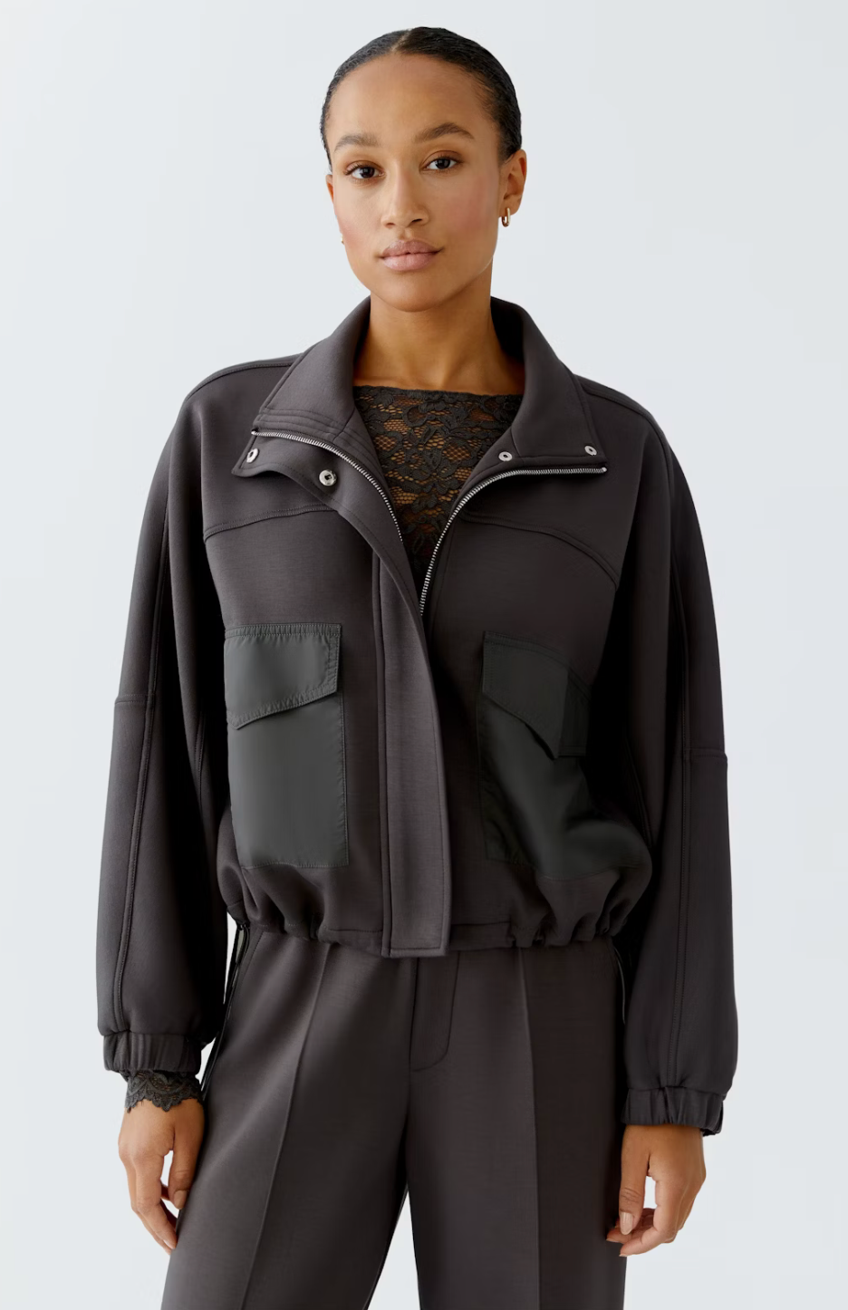 Oui - Jacket - espresso