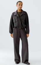 Load image into Gallery viewer, Oui - Slip pants - dark brown white

