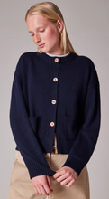 Load image into Gallery viewer, Ps Paul Smith - Women&#39;s Navy &#39;Swirl&#39; Placket Cardigan
