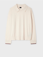 Load image into Gallery viewer, Ps Paul Smith - Women&#39;s Cream Merino Wool Knit Collared Sweater
