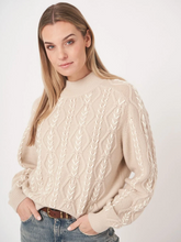 Load image into Gallery viewer, Repeat - Multicolor Cable Sweater With Hand Embroidery
