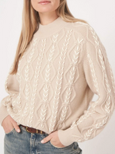Load image into Gallery viewer, Repeat - Multicolor Cable Sweater With Hand Embroidery
