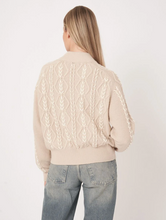 Load image into Gallery viewer, Repeat - Multicolor Cable Sweater With Hand Embroidery

