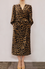 Load image into Gallery viewer, Traffic People - Leopard Print Wrap Dress
