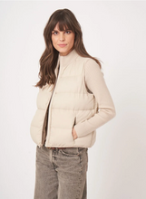 Load image into Gallery viewer, Repeat - Reversible Sleeveless Cable Knit Down Vest
