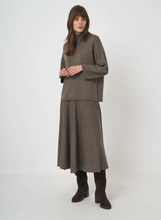 Load image into Gallery viewer, Repeat - 3/4 Sleeve Merino Wool Sweater With Stand Collar
