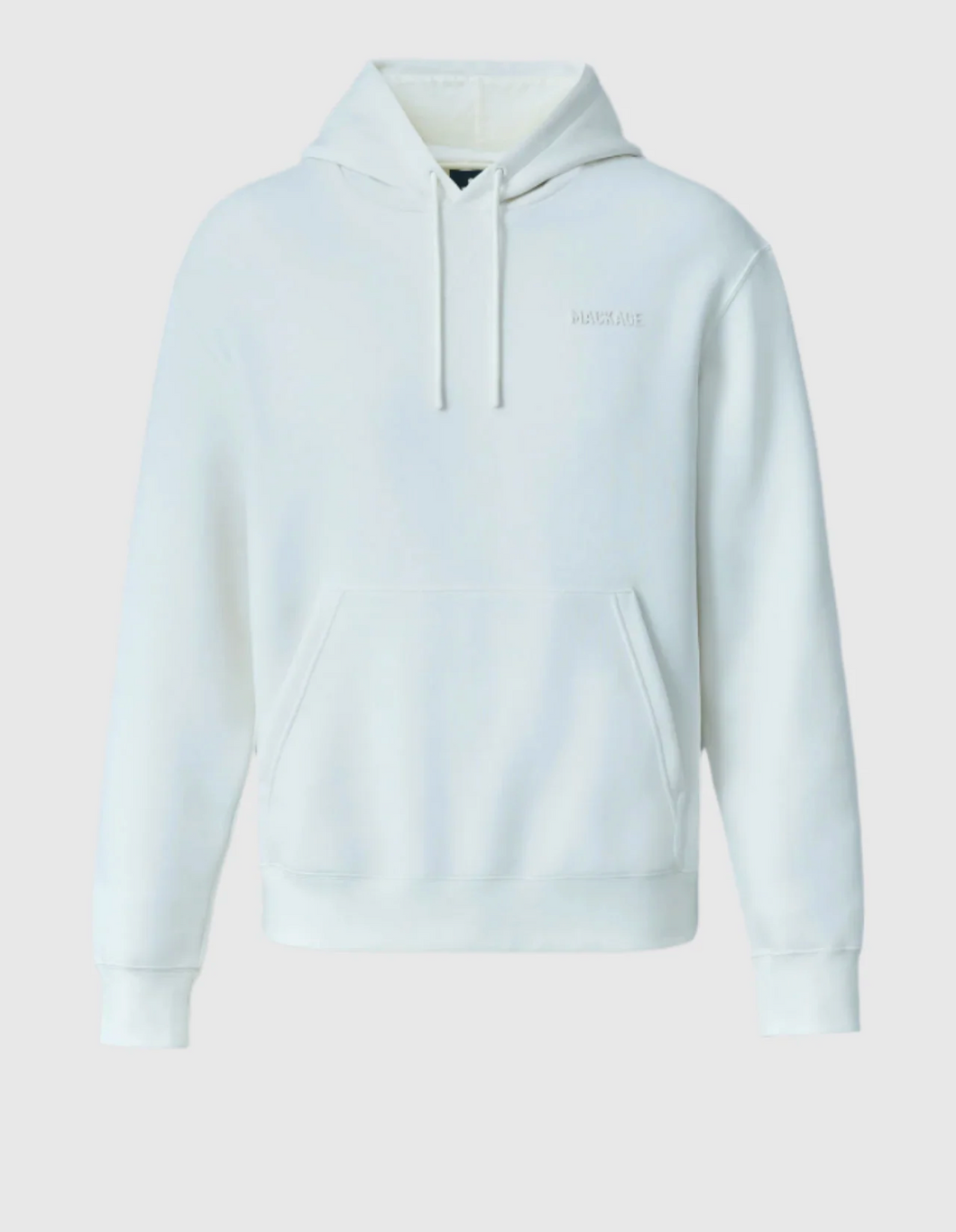 Mackage - KOLTON Double-Face Jersey Logo Hoodie in Cream