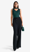 Load image into Gallery viewer, Riani - Wide Leg Satin Trouser in Black
