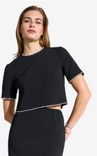 Load image into Gallery viewer, Riani - Cropped Shirt with Rhinestones

