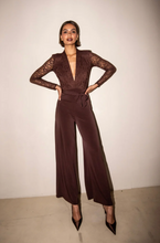 Load image into Gallery viewer, Libby Loves - Taylor Jumpsuit - Brown Lace
