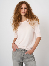 Load image into Gallery viewer, Repeat - Fine-Knit Cotton-Blend Short-Sleeve Sweater
