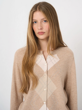 Load image into Gallery viewer, Repeat - Luxury Organic Cashmere Argyle Cardigan

