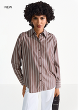 Load image into Gallery viewer, Riani - Silky Shirt with Stripes
