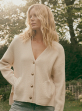 Load image into Gallery viewer, Repeat - Textured Cotton Waffle-Knit Cardigan
