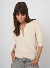 Load image into Gallery viewer, Repeat - Fine Rib Knit Cashmere-Cotton Sweater
