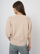 Load image into Gallery viewer, Repeat - Fine-Knit Cotton-Blend Top With Pleated Sleeves

