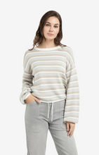 Load image into Gallery viewer, Yaya - Striped sweater with drawstring hem

