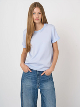 Load image into Gallery viewer, Repeat - Women’s Stretch Silk Top With Rolled Sleeves

