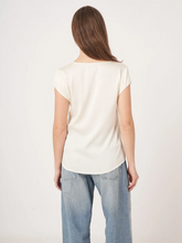 Load image into Gallery viewer, Repeat - Short-Sleeved Silk Top With Pocket
