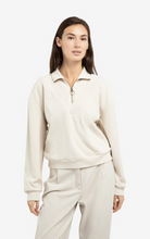 Load image into Gallery viewer, Yaya - Sweater with half zipper and double collar
