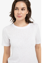Load image into Gallery viewer, Yaya - Melange T-shirt with contrasting ribbed trim in Pale Grey
