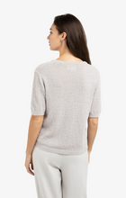 Load image into Gallery viewer, Yaya - Textured knitted sweater with short sleeves
