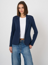 Load image into Gallery viewer, Repeat - Tailored French Terry Sweatshirt Blazer in Blue
