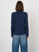 Load image into Gallery viewer, Repeat - Tailored French Terry Sweatshirt Blazer in Blue
