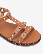 Load image into Gallery viewer, NeroGiardini - Studded Sandal in Tan
