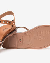 Load image into Gallery viewer, NeroGiardini - Studded Sandal in Tan
