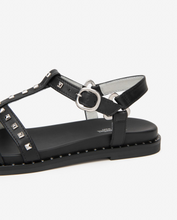 Load image into Gallery viewer, NeroGiardini - Studded Sandal in Black
