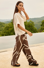 Load image into Gallery viewer, Yaya - Woven trousers with wide legs and print
