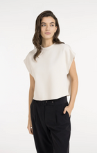 Load image into Gallery viewer, Yaya - Sleeveless boxy sweatshirt with ribbed details
