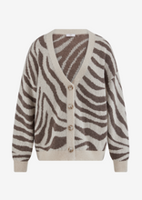 Load image into Gallery viewer, Riani - Zebra Knit Cardigan in Oat
