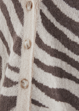 Load image into Gallery viewer, Riani - Zebra Knit Cardigan in Oat
